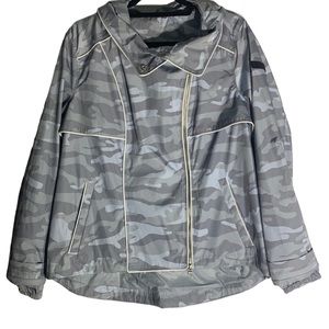 Calvin Klein performance como gray wind breaker rain jacket jacket size …